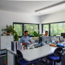 Sommer 2011: Neubau für Labor, Büro und Empfang